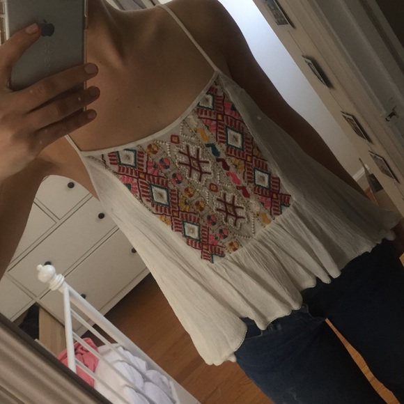 Urban Outfitters Embroidered Swing Top - Picture 2 of 4